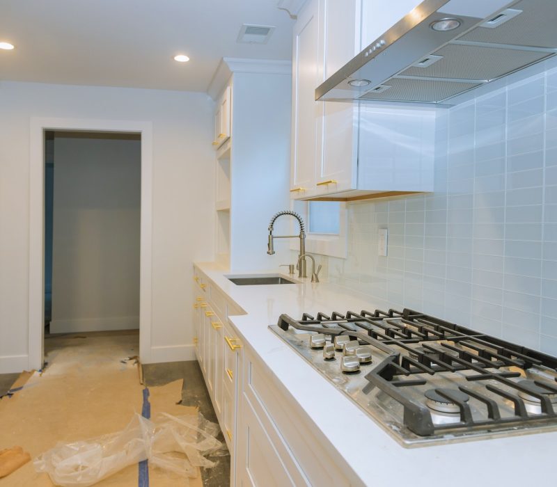 Kitchen remodel home improvement view installed in a new kitchen